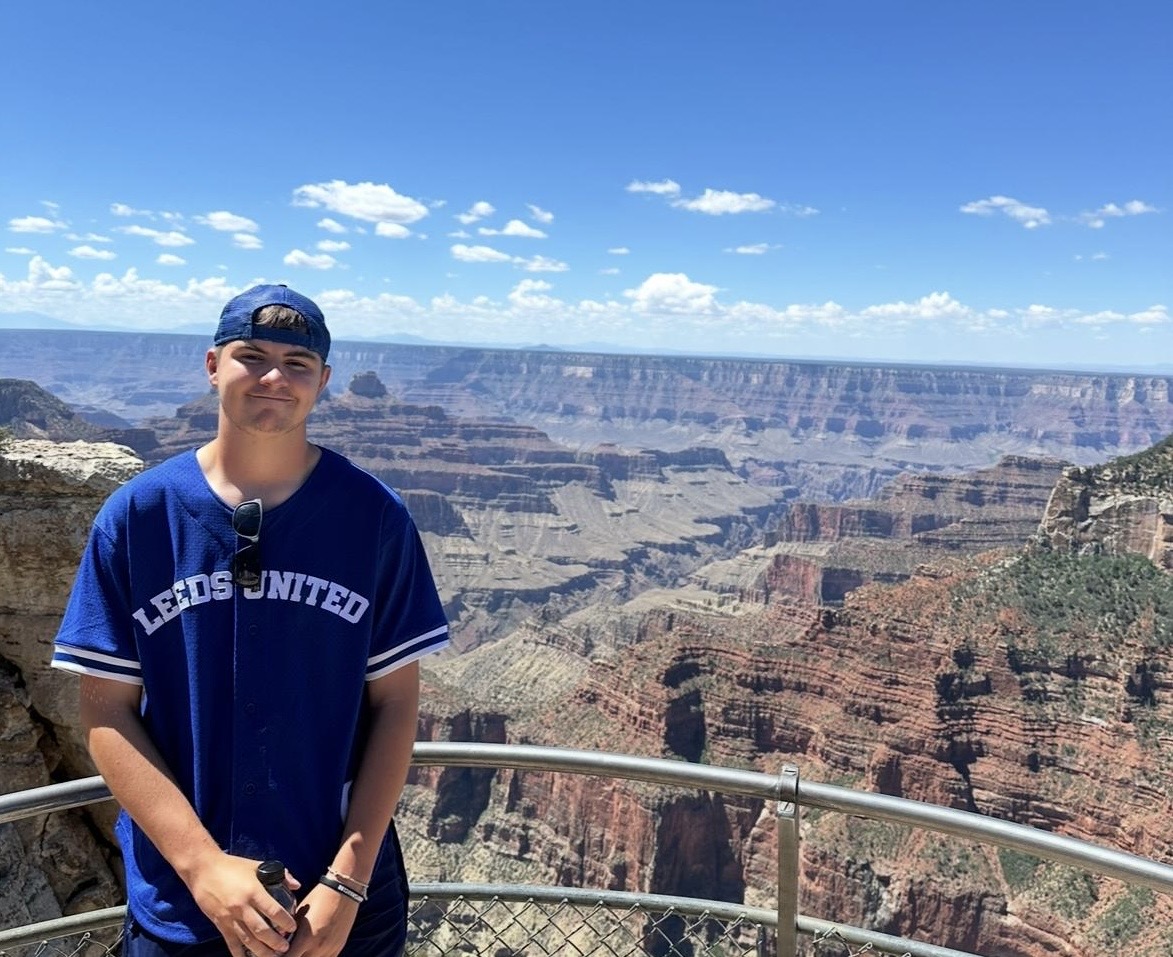 Logan visiting the Grand Canyon