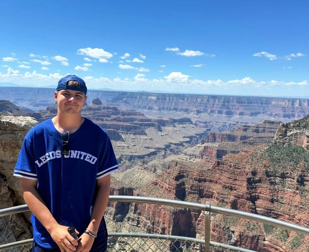 Logan visiting the Grand Canyon