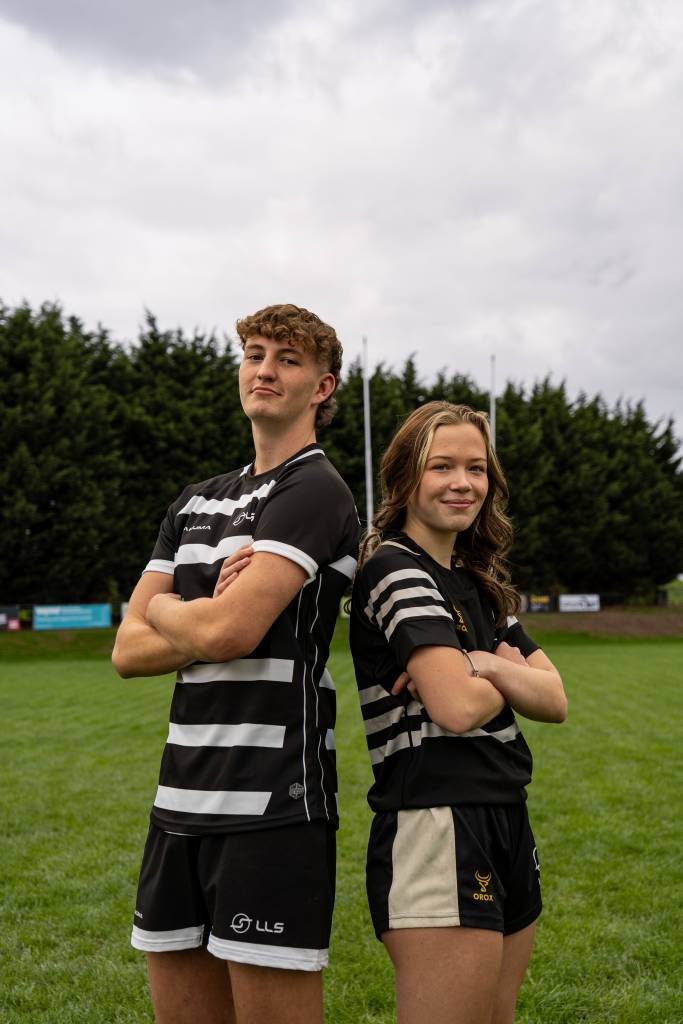 LLS Rugby Captains - Emily and Joe